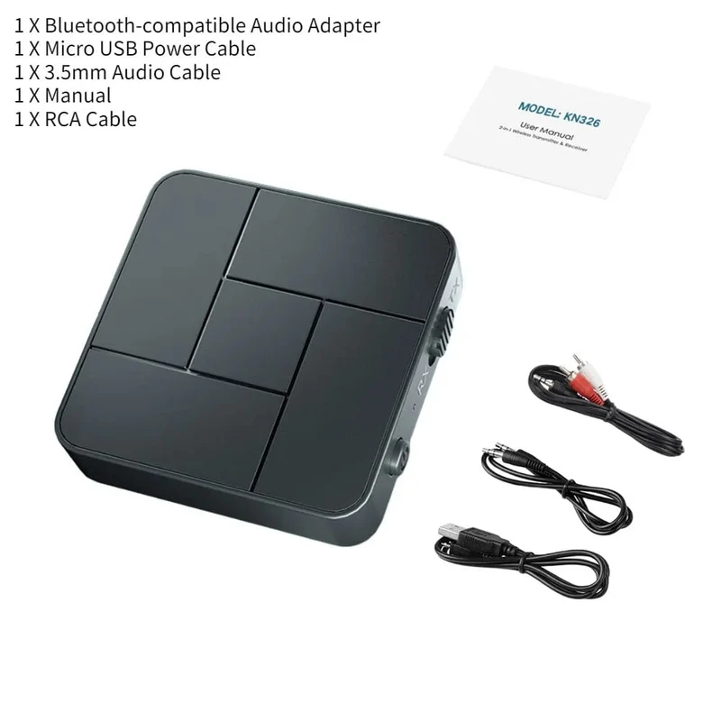 Audio Sender Empfänger Bluetooth-kompatibel 5.0 RCA Drahtlose Musik Audio Adapter mit Mic für PC TV Auto Intelligente System