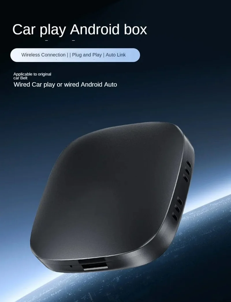 2024 Android 13 Smart Box Android Auto Drahtloser Carplay-Adapter Eingebauter Play Store für Youtube Nexflit Auto-Intelligenzsysteme