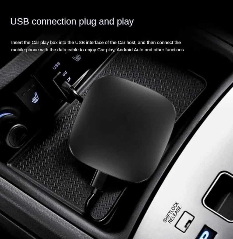 2024 Android 13 Smart Box Android Auto Drahtloser Carplay-Adapter Eingebauter Play Store für Youtube Nexflit Auto-Intelligenzsysteme