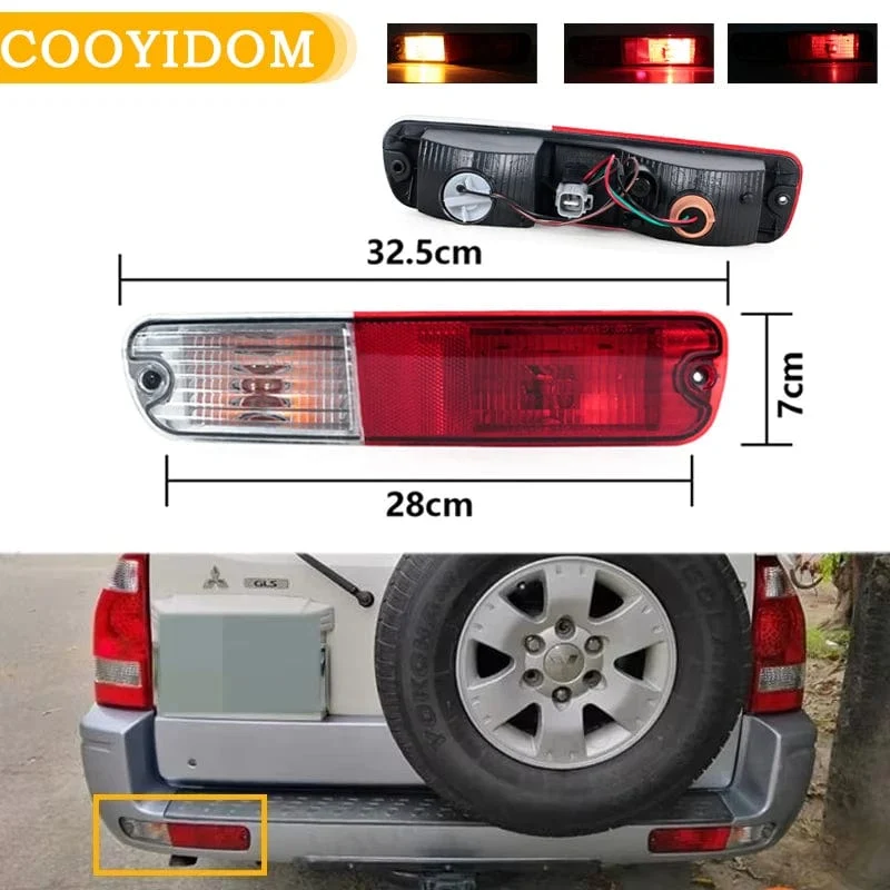 Heckstoßstange Rücklicht Reflektor Signallampe Für Mitsubishi Pajero Montero V73 V75 V77 2003 2004 2005 2006 2007 Mit Birne