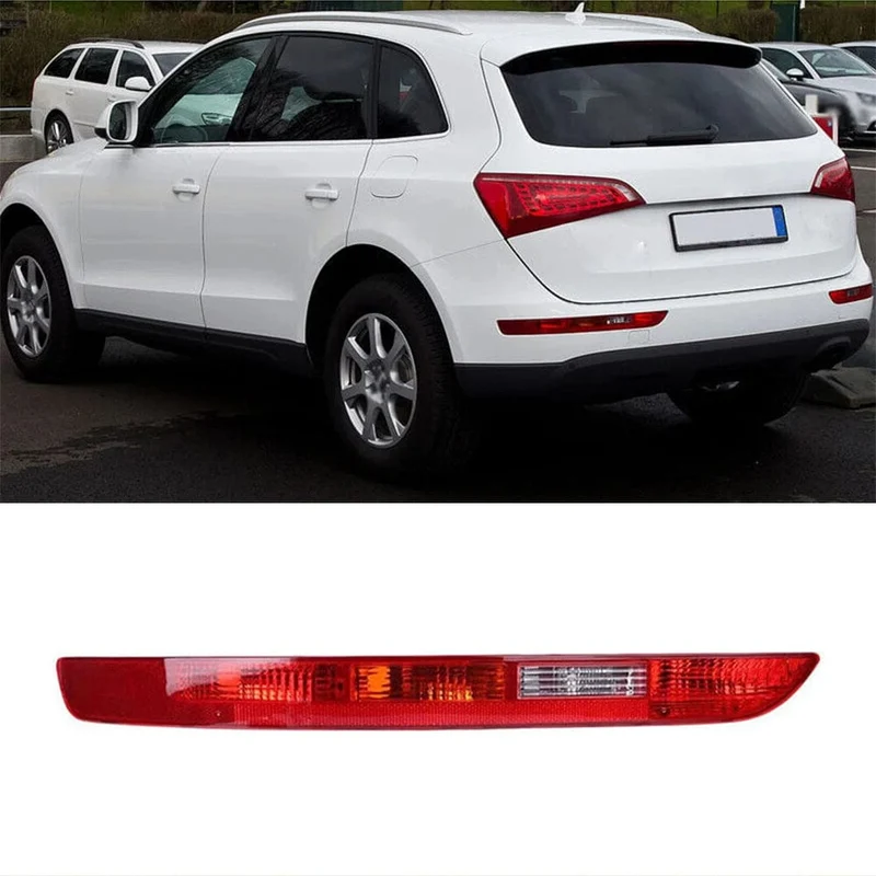Heckstoßstangenleuchte, Nebelscheinwerfer, 4 Löcher, kompatibel mit Audi Q5 2009–2017, 8R0945096, 8R0945095 (ohne Kabelbaum)