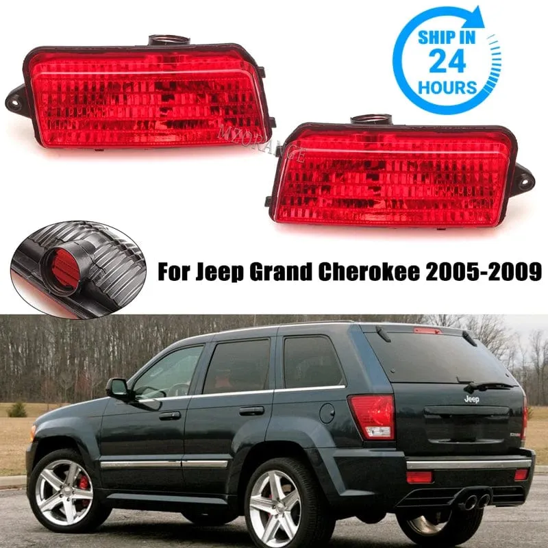 Schwanz Stop Hinten Stoßstange Reflektor Licht Für Jeep Grand Cherokee 2005 2006 2007 2008 2009 Bremse Blinker Nebel Lampe Zubehör