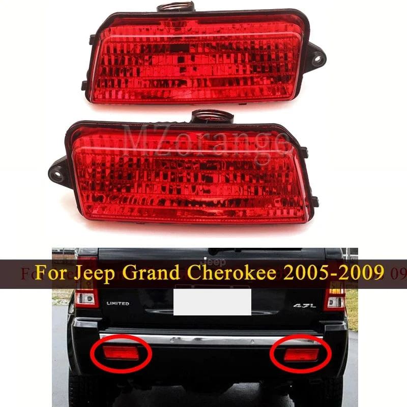 Schwanz Stop Hinten Stoßstange Reflektor Licht Für Jeep Grand Cherokee 2005 2006 2007 2008 2009 Bremse Blinker Nebel Lampe Zubehör