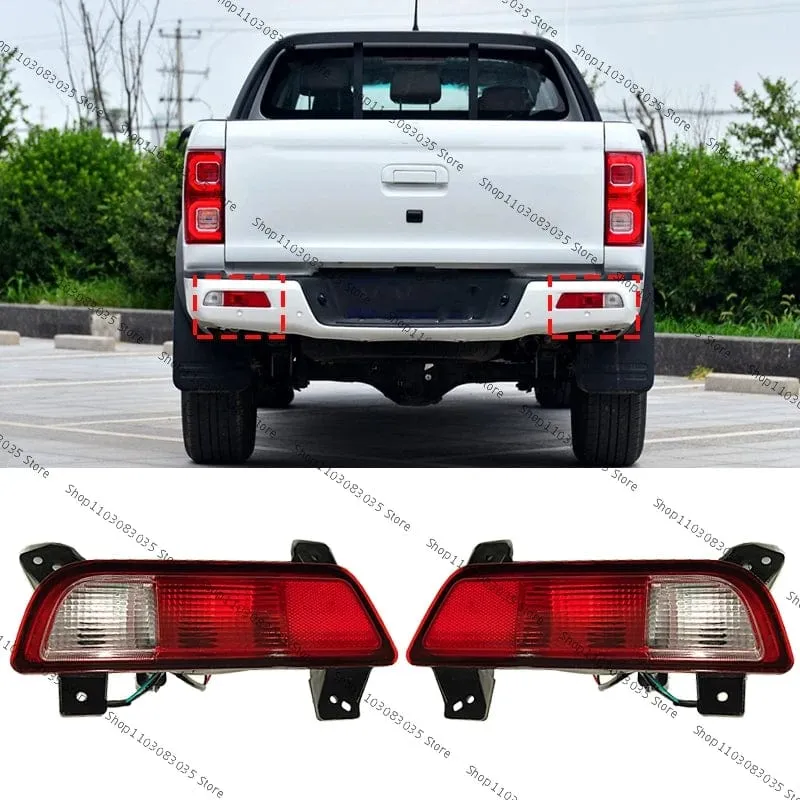 Für JAC Frison T8 T9 Pickup Auto Heckstoßstange Reflektor Licht Bremsleuchte Bremsleuchte Licht Nebelscheinwerfer Rücklicht Scheinwerfer Montage