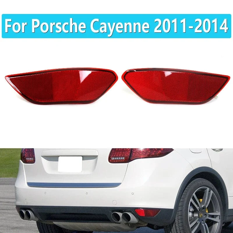 Auto Rot Heckstoßstange Heckstoßstangenlampe Reflektor Lampe Reflektor Für Porsche Cayenne 2011 2012 2013 2014 95863110500 95863110600