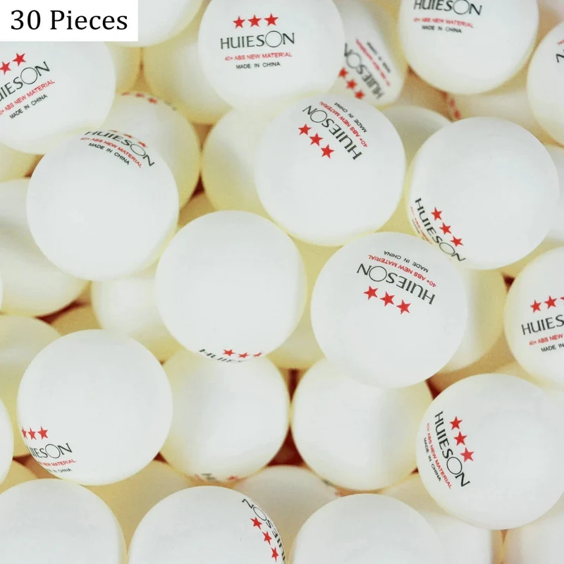 Huieson 30 50 100 Englisch Neue Material Tischtennis Bälle 3 Sterne 40 + ABS Kunststoff Ping Pong Bälle Tischtennis Training Bälle