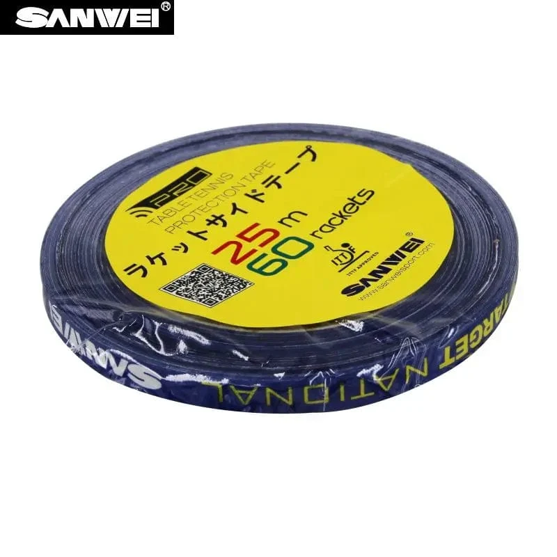 1 cm * 25 mt Original SANWEI Tischtennisschläger Kantenband Seitenschutz Ping-Pong-Schläger Schutzband