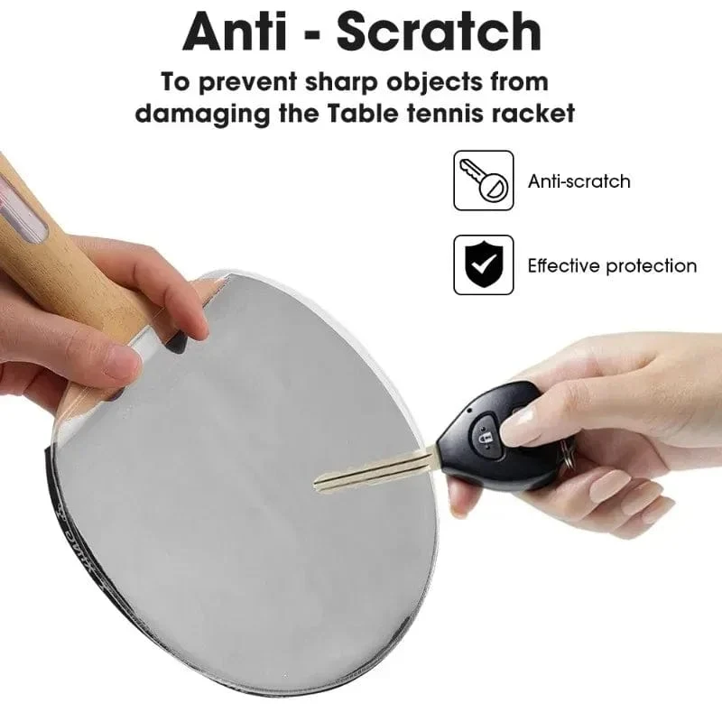 Tischtennisschläger, adstringierende Klebefolie, selbstklebende Schutzfolie, selbstklebende Schutzfolie für Tischtennis, Gummischutz