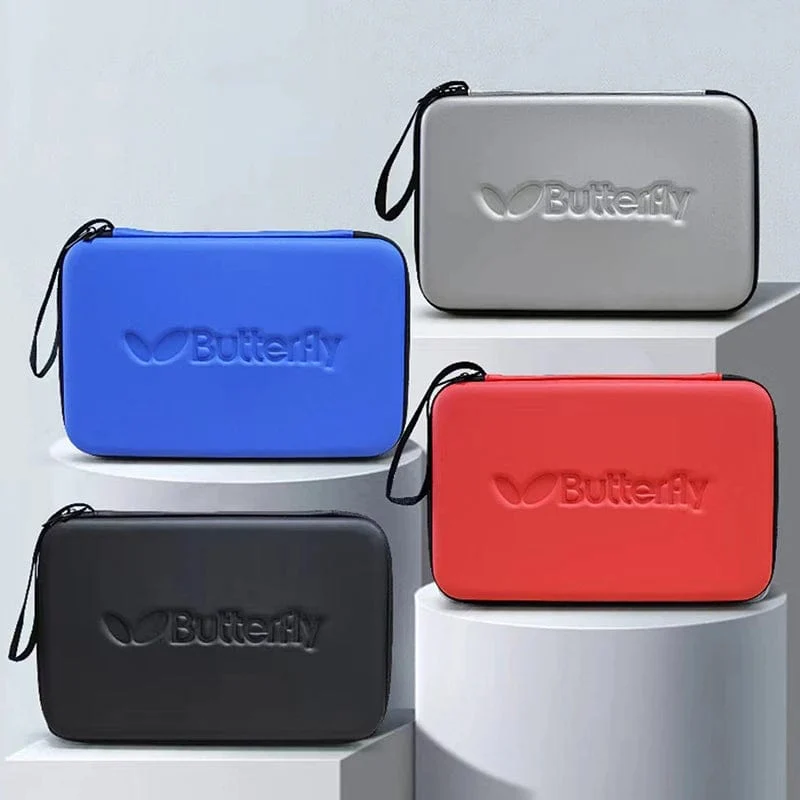 Tischtennisschlägertasche, hochwertige quadratische Handtasche, Schlägerbox, harte tragbare Sport-Schlägertasche mit Reißverschluss