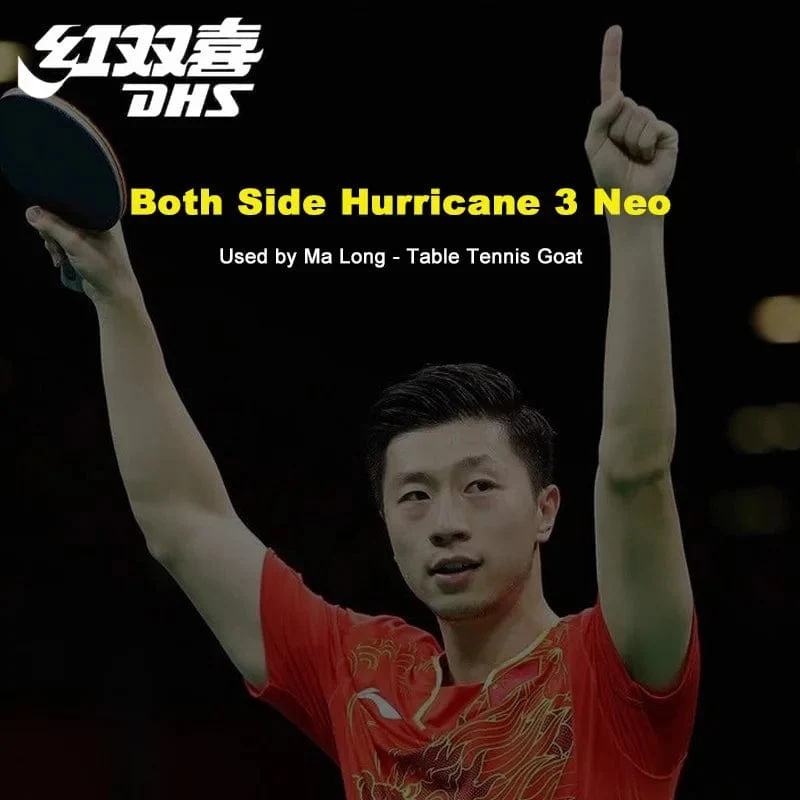 Original DHS Hurricane 3 Neo Tischtennis-Gummi, klebrig, professionelles Ping-Pong-Gummi, kein Booster erforderlich