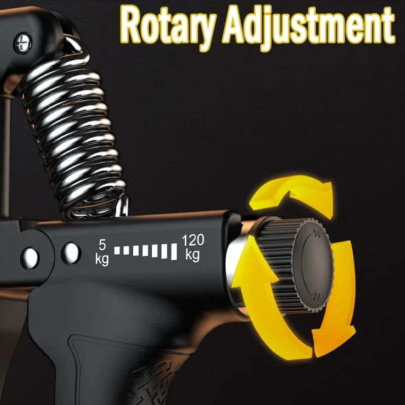 5–120 kg verstellbarer schwerer Handgriff-Stärker, Finger-Expander, Arm, Handgelenk, Unterarm, Trainer, Fitness-Greifer-Übung für Patienten