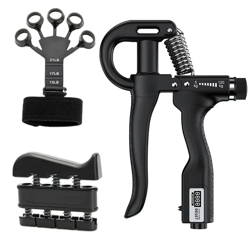 5–120 kg verstellbarer schwerer Handgriff-Stärker, Finger-Expander, Arm, Handgelenk, Unterarm, Trainer, Fitness-Greifer-Übung für Patienten