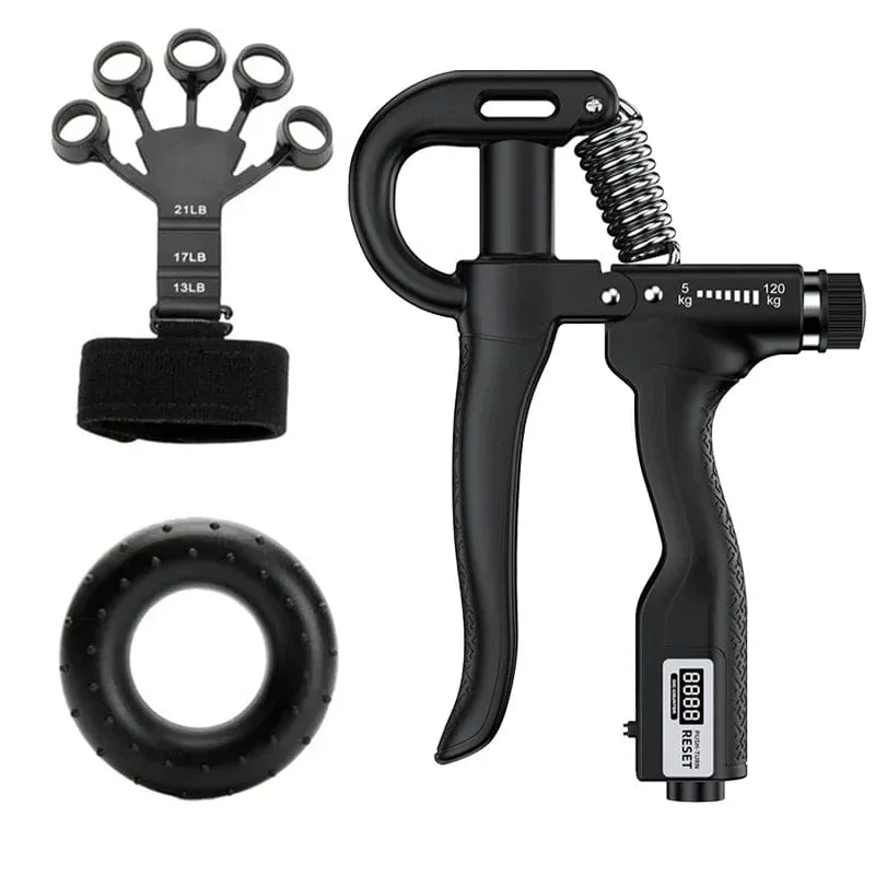 5–120 kg verstellbarer schwerer Handgriff-Stärker, Finger-Expander, Arm, Handgelenk, Unterarm, Trainer, Fitness-Greifer-Übung für Patienten