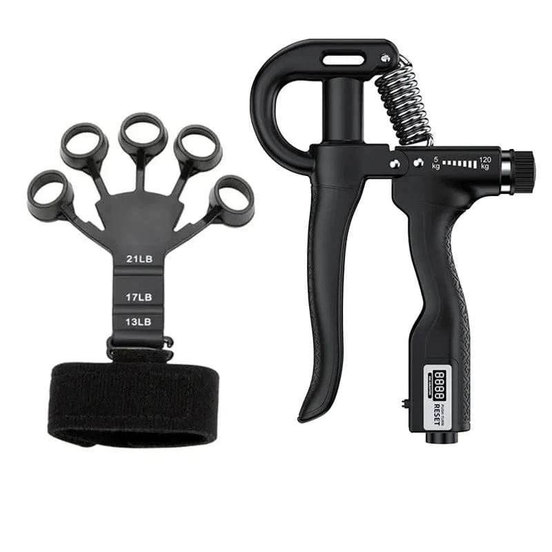 5–120 kg verstellbarer schwerer Handgriff-Stärker, Finger-Expander, Arm, Handgelenk, Unterarm, Trainer, Fitness-Greifer-Übung für Patienten
