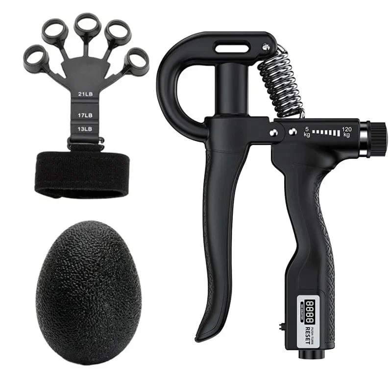 5–120 kg verstellbarer schwerer Handgriff-Stärker, Finger-Expander, Arm, Handgelenk, Unterarm, Trainer, Fitness-Greifer-Übung für Patienten