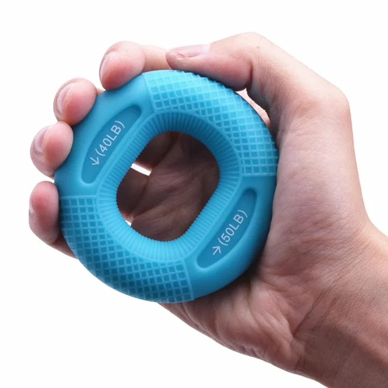 Silikon-verstellbarer Handgriff-Fingertrainer für Übungen, Karpaltunnelsyndrom, Muskeltraining, Fitnessstudio, Fitness, Handgriff-Stärkung