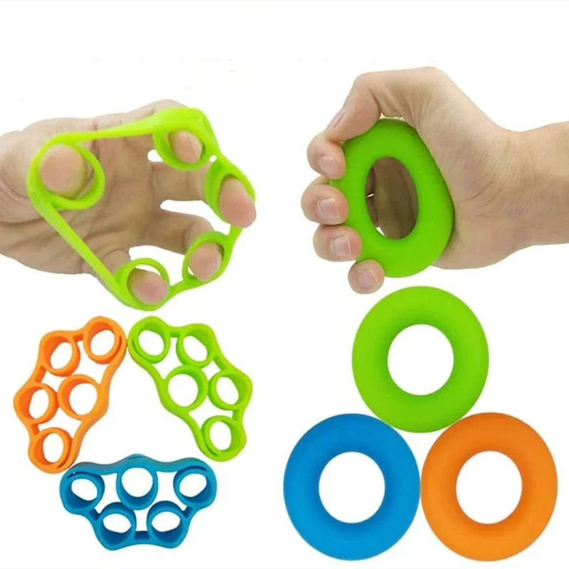Handgreifer Silikon Finger Expander Übung Handgriff Handgelenk Krafttrainer Fingertrainer Widerstandsbänder Fitness