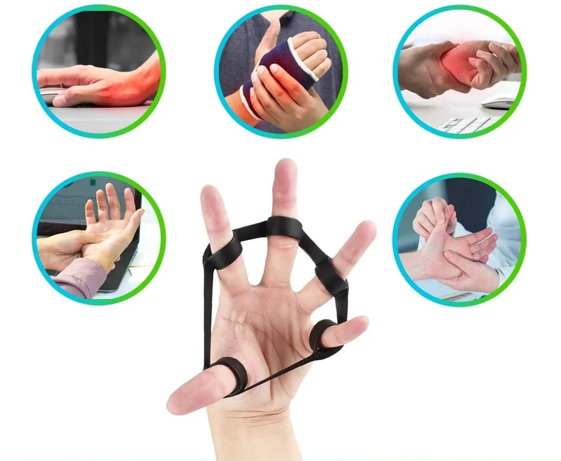 Handgreifer Silikon Finger Expander Übung Handgriff Handgelenk Krafttrainer Fingertrainer Widerstandsbänder Fitness