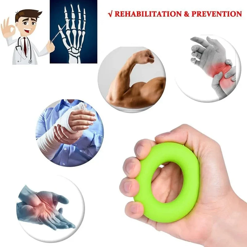 Handgreifer Silikon Finger Expander Übung Handgriff Handgelenk Krafttrainer Fingertrainer Widerstandsbänder Fitness