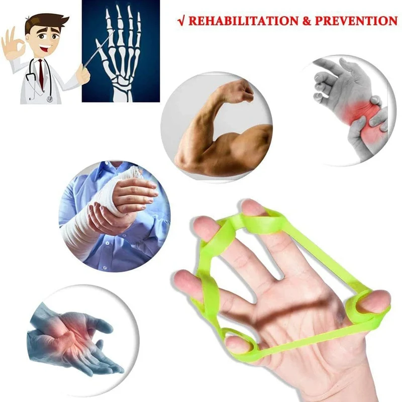 Handgelenksstrecker, Fingergreifer, Expander, Krafttrainer, Übung, Silikon-Handgreifer, 5-Finger-Prise, Karpal-Expander für Fitnessstudio