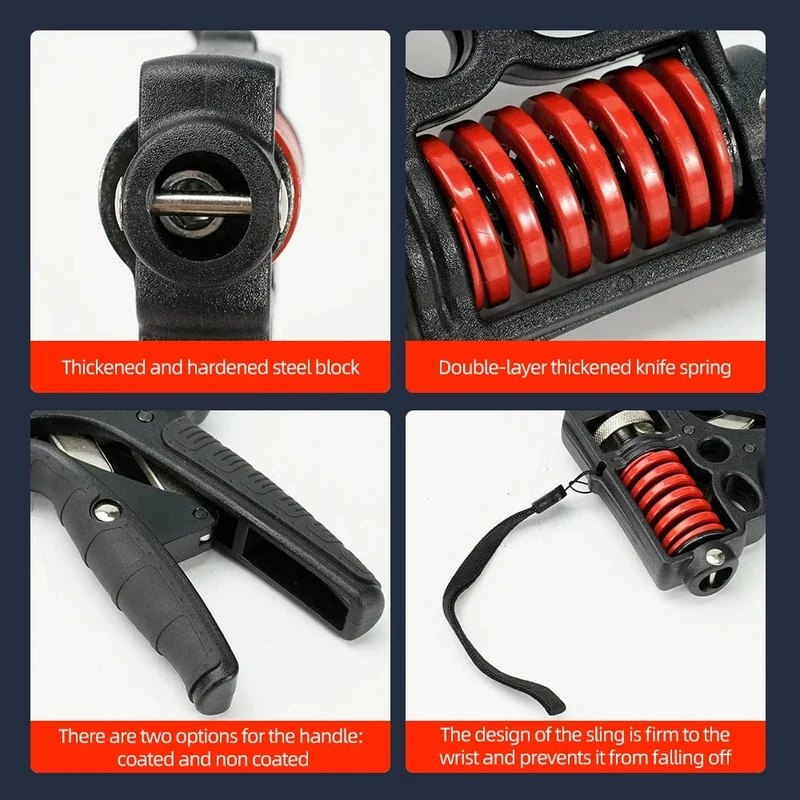 5–120 kg verstellbarer schwerer Handgriff-Stärker, Finger-Expander, Arm, Handgelenk, Unterarm, Trainer, Fitness, Stahlfeder, Greifer-Übung