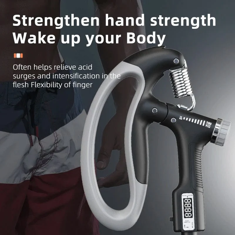 Smart Zählen Hand Grip 10-100 KG Einstellung Übung Kraft Stärkung Zangen Frühling Finger Pinch Handgelenk Expander Training 1PC