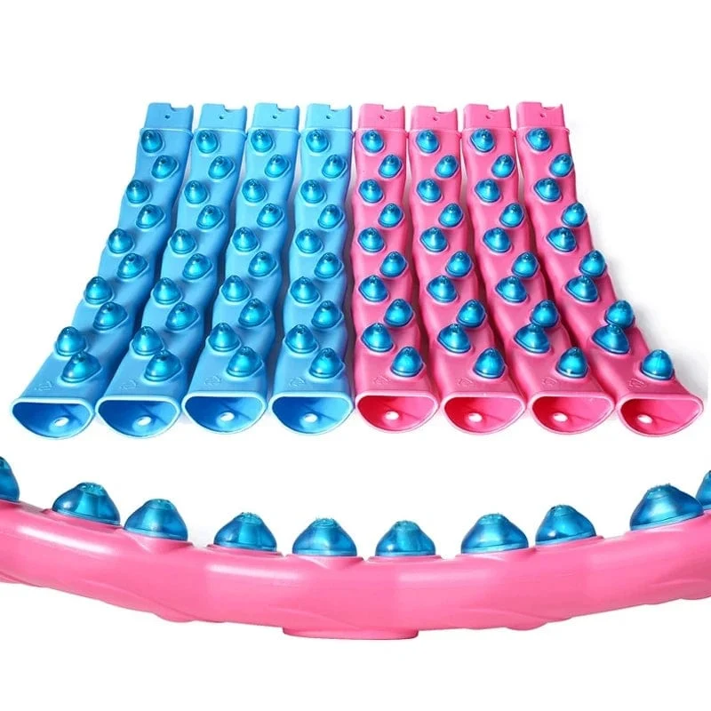 Zweireihige Magnetit-Fitnessreifen mit 8 Abschnitten, Übungstraining, Sportreifen, Fitnessgeräte, Heimtraining, Gewichtsverlust-Massagegerät