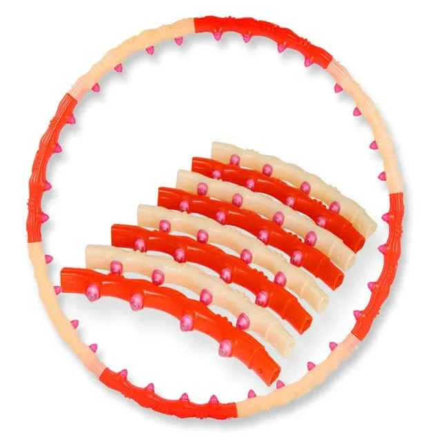 Zweireihige Magnetit-Fitnessreifen mit 8 Abschnitten, Übungstraining, Sportreifen, Fitnessgeräte, Heimtraining, Gewichtsverlust-Massagegerät