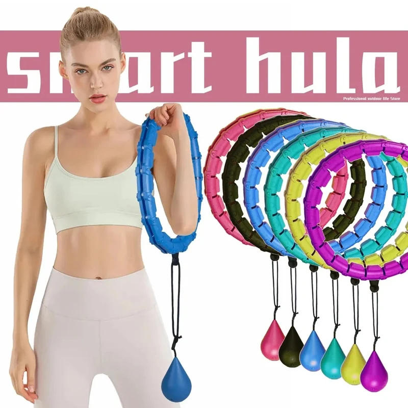 Abschnitte Fitness Smart Sport Hoop Einstellbare Dünne Taille Übung Gym Kreis Ring Ausrüstung Taille Einfache Gewicht Verlust Dropshipping