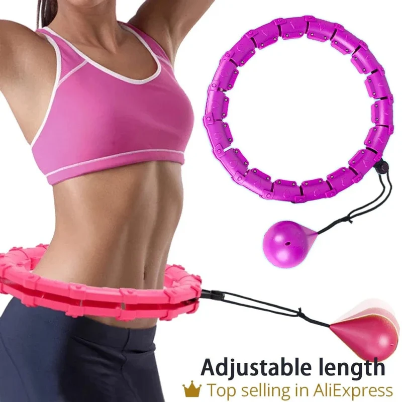 Abschnitte Fitness Smart Sport Hoop Einstellbare Dünne Taille Übung Gym Kreis Ring Ausrüstung Taille Einfache Gewicht Verlust Dropshipping