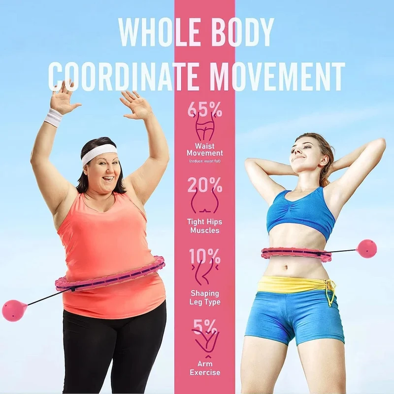 24–32 Abschnitte, Fitness-Smart-Sportreifen, verstellbar, dünne Taille, Übungsgymnastik, Kreisring, Fitnessgeräte, Taille, einfacher Gewichtsverlust
