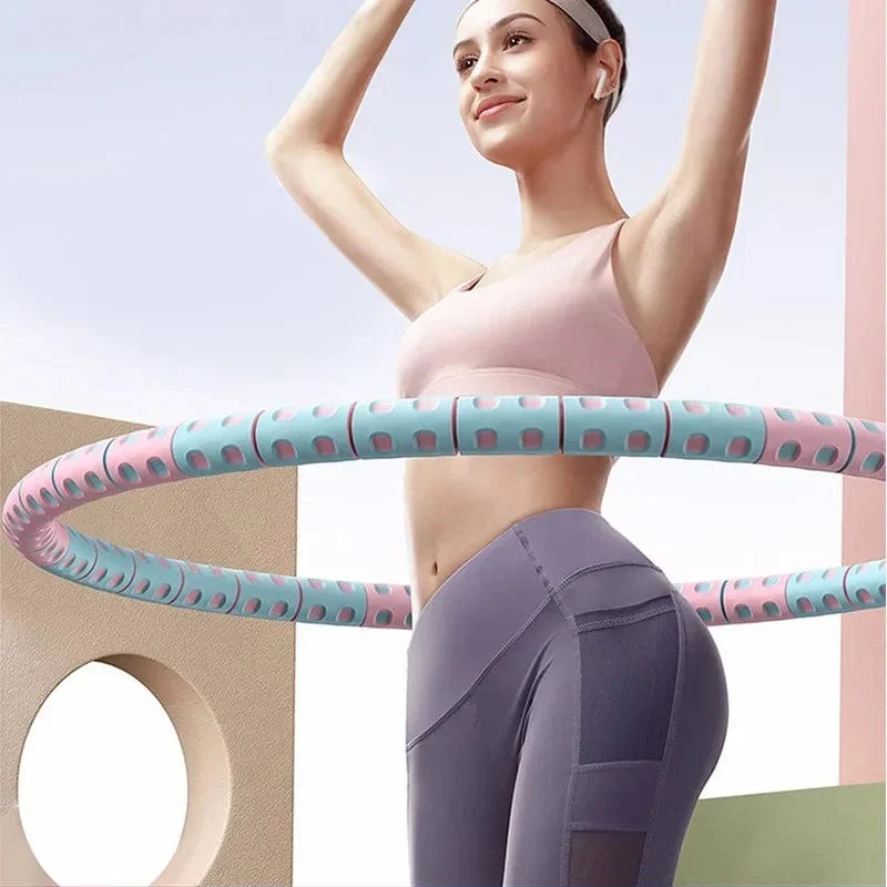 Fitness Yoga Schleife Gewichtsverlust Kreis gewichteter Reifen Taille Übung Abnehmen Sport Reifen Massage Bodybuilding Fitnessstudio Form dünne Taille