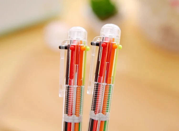 1 Stück 6-Farben-/8-Farben-Kugelschreiber, mehrfarbig, Schreibwaren, Schule, Bürobedarf, Lehrer, Krankenschwester, kreatives Geschenk für Kinder, Ellen Brook