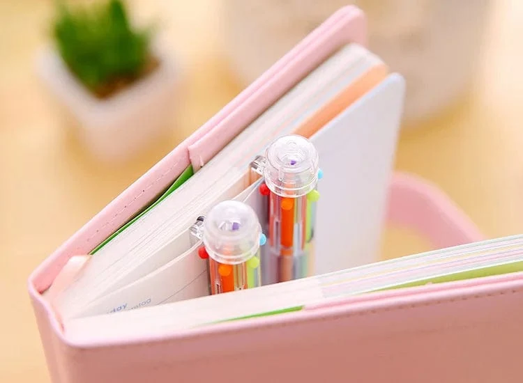 1 Stück 6-Farben-/8-Farben-Kugelschreiber, mehrfarbig, Schreibwaren, Schule, Bürobedarf, Lehrer, Krankenschwester, kreatives Geschenk für Kinder, Ellen Brook