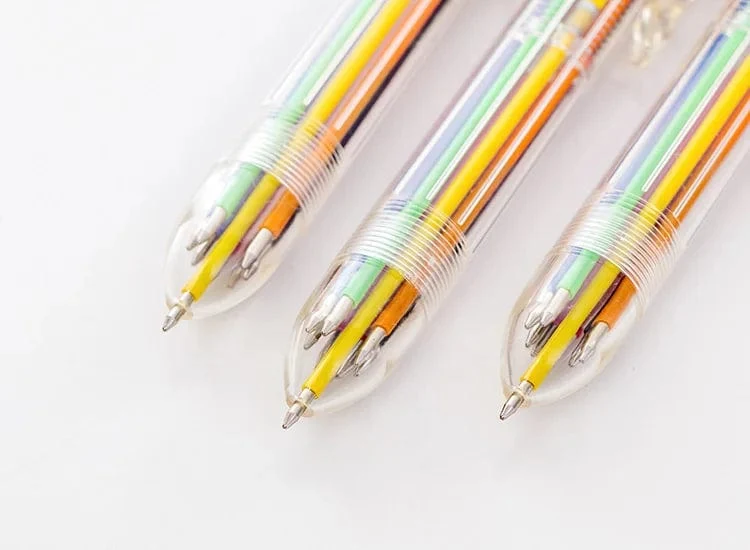 1 Stück 6-Farben-/8-Farben-Kugelschreiber, mehrfarbig, Schreibwaren, Schule, Bürobedarf, Lehrer, Krankenschwester, kreatives Geschenk für Kinder, Ellen Brook