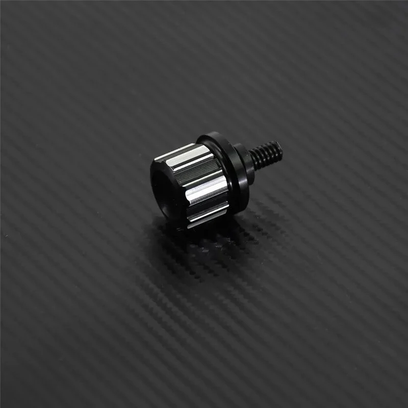 Motorrad Schwarz/Chrom Sitz Bolzen Tab Schraube Für Harley Touring Road King Street Glide Softail Dyna Sportster XL Street Bob 96-19