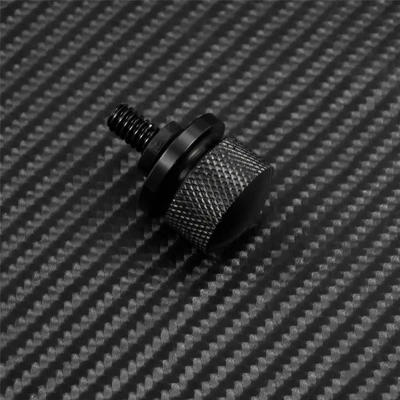 Motorrad Schwarz/Chrom Sitz Bolzen Tab Schraube Für Harley Touring Road King Street Glide Softail Dyna Sportster XL Street Bob 96-19