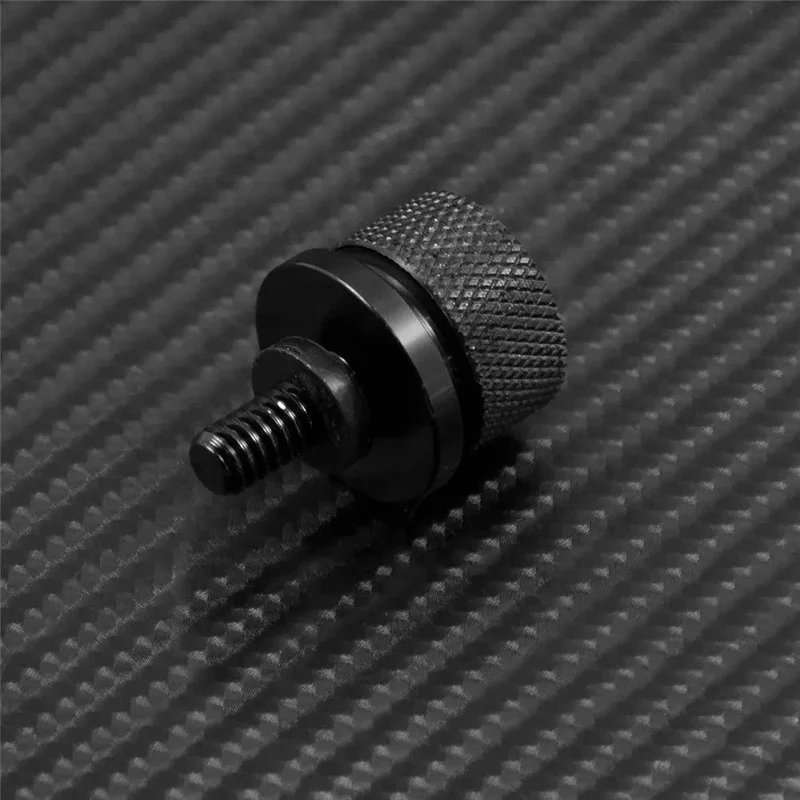 Motorrad Schwarz/Chrom Sitz Bolzen Tab Schraube Für Harley Touring Road King Street Glide Softail Dyna Sportster XL Street Bob 96-19