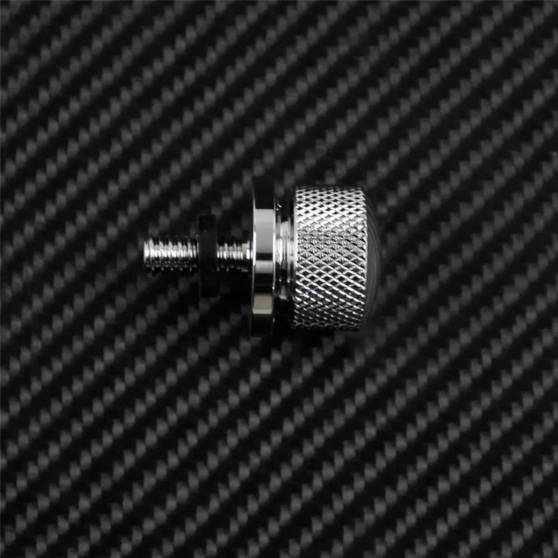 Motorrad Schwarz/Chrom Sitz Bolzen Tab Schraube Für Harley Touring Road King Street Glide Softail Dyna Sportster XL Street Bob 96-19