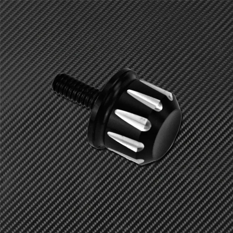 Motorrad Schwarz/Chrom Sitz Bolzen Tab Schraube Für Harley Touring Road King Street Glide Softail Dyna Sportster XL Street Bob 96-19