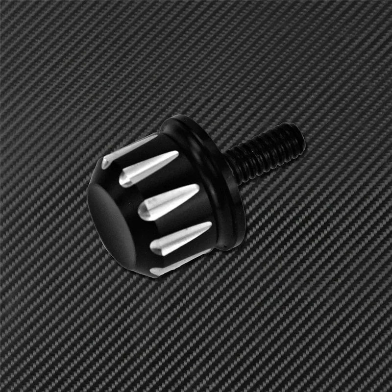Motorrad Schwarz/Chrom Sitz Bolzen Tab Schraube Für Harley Touring Road King Street Glide Softail Dyna Sportster XL Street Bob 96-19