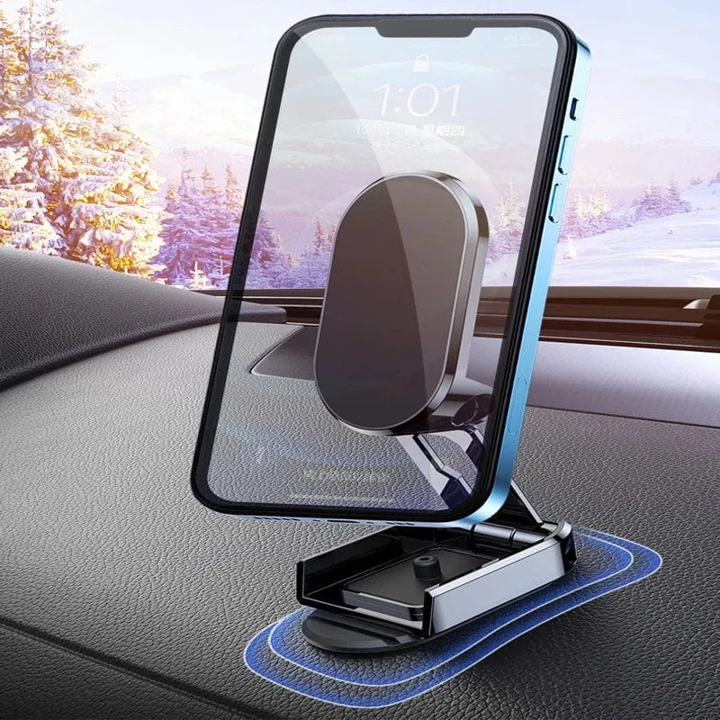 360 drehbarer magnetischer Autotelefonhalter Magnet-Smartphone-Unterstützung GPS Faltbare Telefonhalterung im Auto für iPhone Samsung Xiaomi