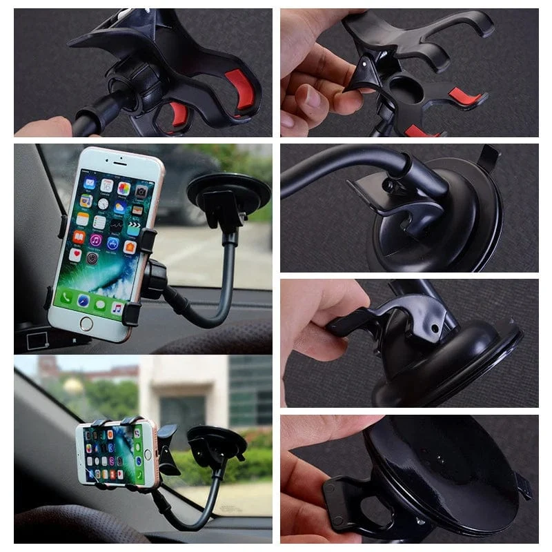 1 STÜCKE 360 ° drehbarer Autotelefonhalter Universal Armaturenbretthalterung Autohalter GPS-Telefonständer Autozubehör Autotelefonhalter
