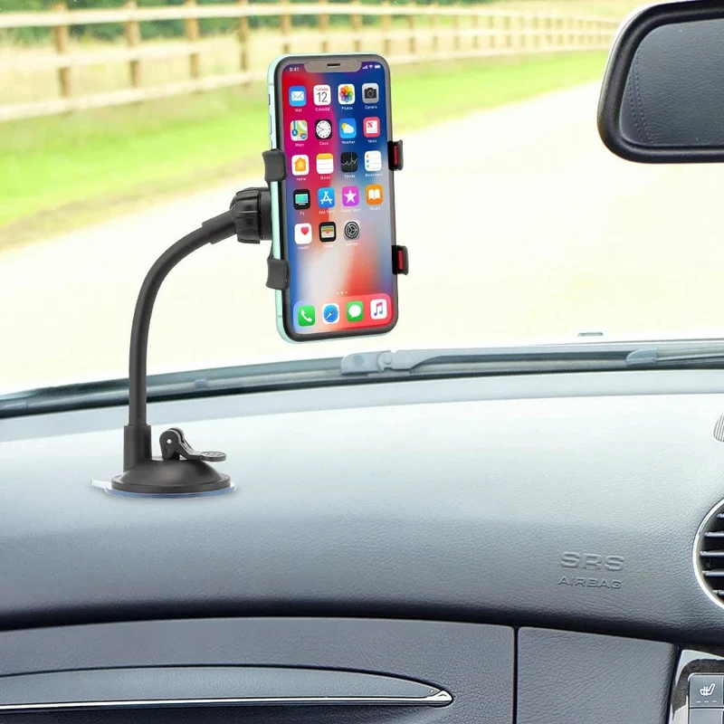 1 STÜCKE 360 ° drehbarer Autotelefonhalter Universal Armaturenbretthalterung Autohalter GPS-Telefonständer Autozubehör Autotelefonhalter