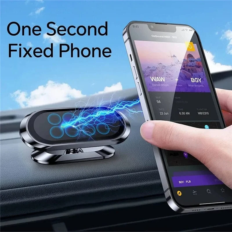 360 ° magnetischer Autotelefonhalter, Ständer, Lüftungsschlitz, Magnet, Autohalterung, GPS-Smartphone, mobile Unterstützung im Armaturenbrett des Autos für iPhone, Samsung