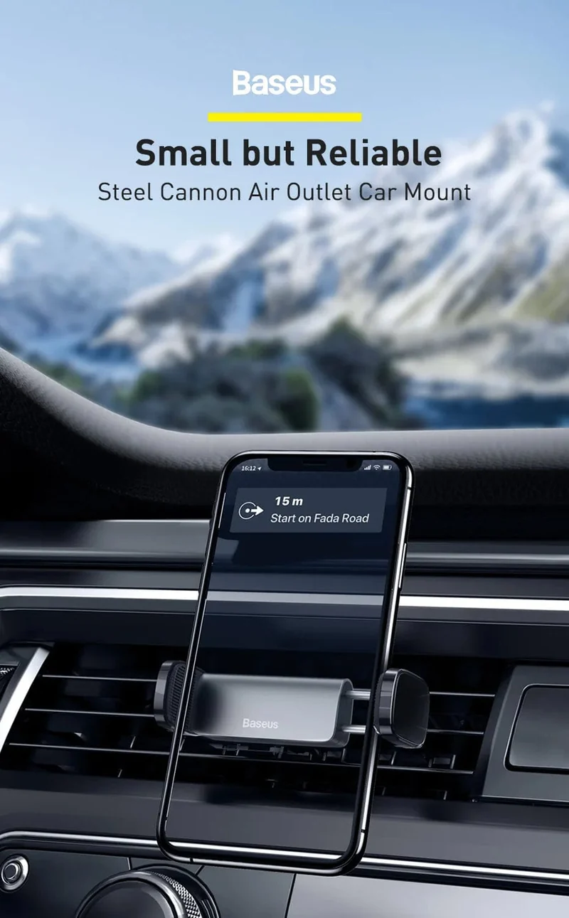 Baseus Autotelefonhalter für iPhone 14 13 Pro Samsung S22 Xiaomi Huawei Auto-Entlüftungshalterung Smartphone GPS-Unterstützungsständer
