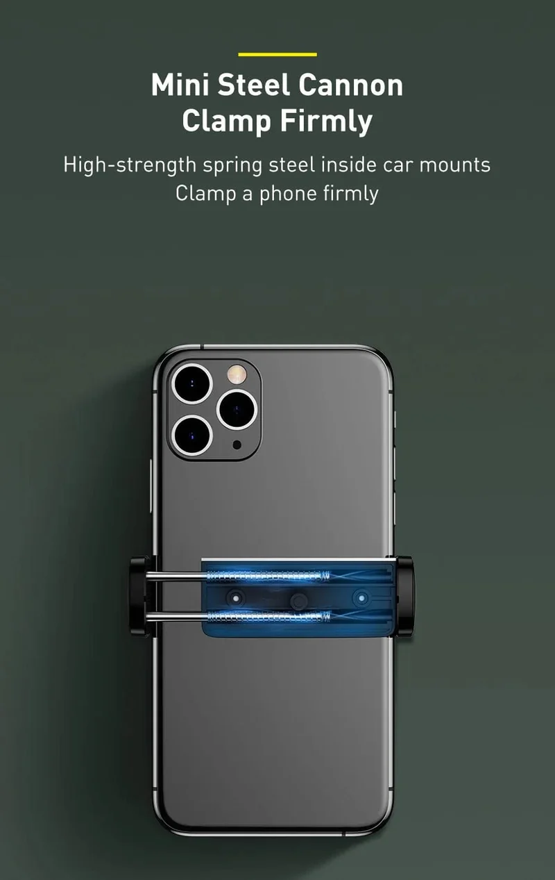Baseus Autotelefonhalter für iPhone 14 13 Pro Samsung S22 Xiaomi Huawei Auto-Entlüftungshalterung Smartphone GPS-Unterstützungsständer
