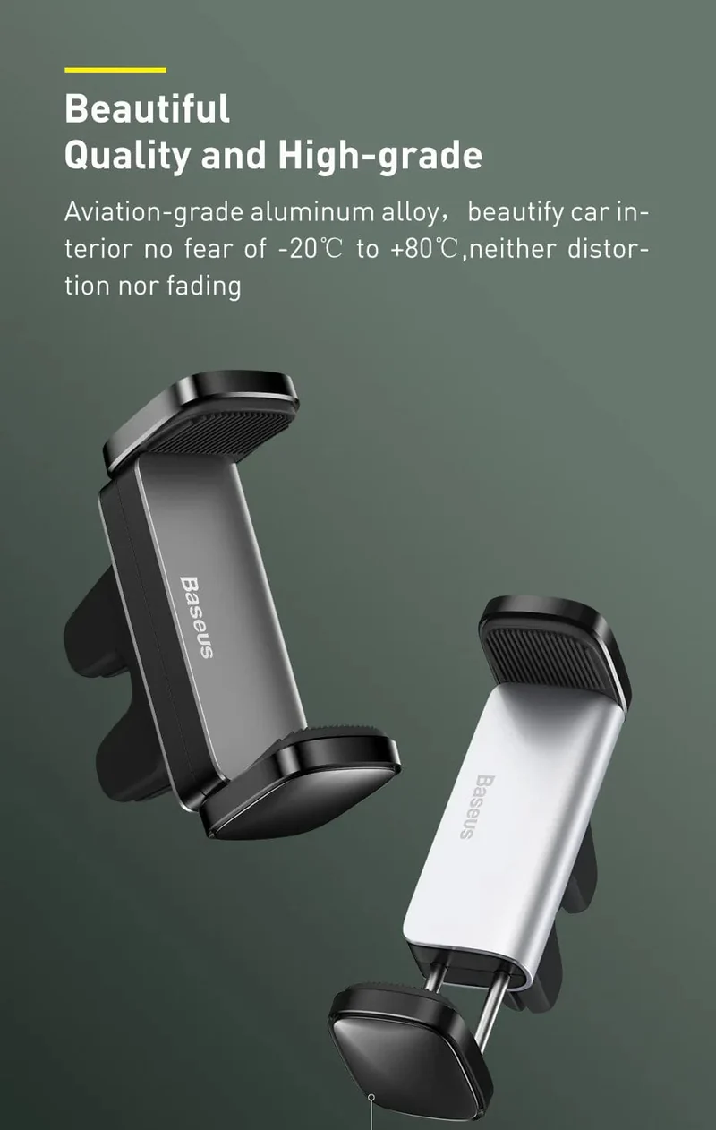 Baseus Autotelefonhalter für iPhone 14 13 Pro Samsung S22 Xiaomi Huawei Auto-Entlüftungshalterung Smartphone GPS-Unterstützungsständer
