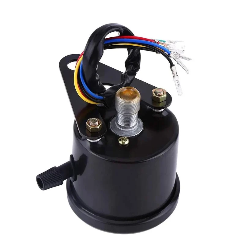 Universal Motorrad Tachometer Kilometerzähler Gauge für Cafe Racer Motorrad mit LED Signal Licht Hintergrundbeleuchtung Anzeige