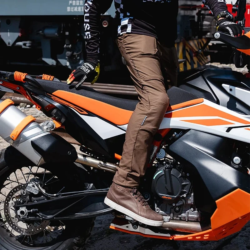 DUHAN Sommer Atmungsaktive Motorradhose Anti-Drop Verschleißfeste Logginghose Männlich Pendeln Motocross Ausrüstung Reflektierend